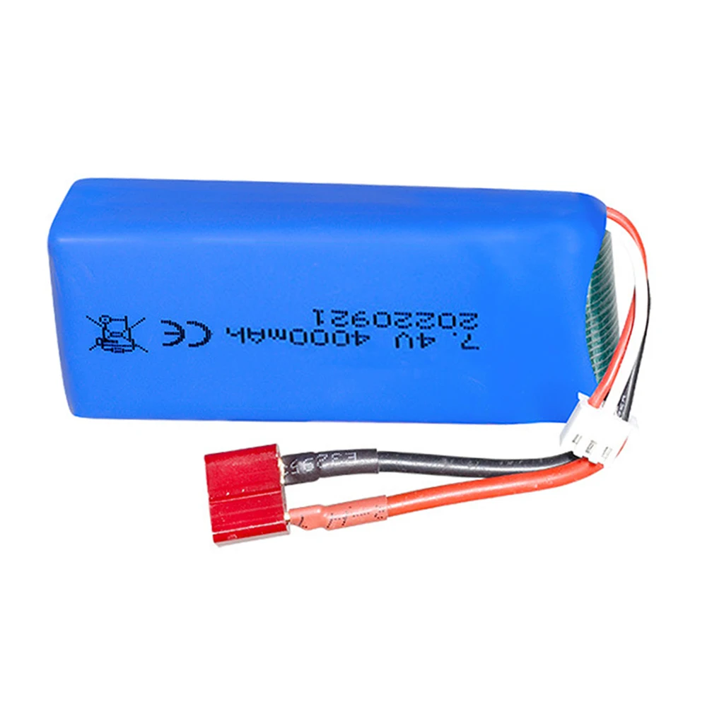 7.4V 4000mAh Lipo battery FOR Wltoys 144001 144010 124017 124019 12428 12423 7.4V Upgraded battery T PLUG for RC cars boat parts