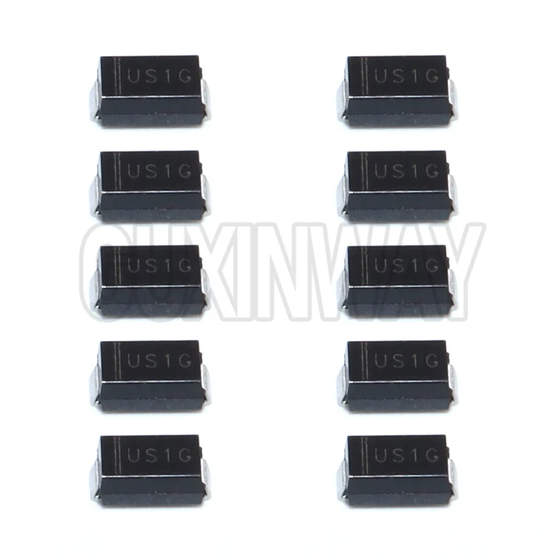 100PCS RS1D RS1G RS1J RS1M SMA DO-214AC 1A 200V 400V 600V 1000V FR104 FR107 SMD Fast Recovery Rectifiers Diode