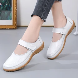 Scarpe Casual da donna estive scava fuori i mocassini da donna con plateau piatto mocassini in pelle da donna mezze scarpe di lusso Zapatillas Mujer