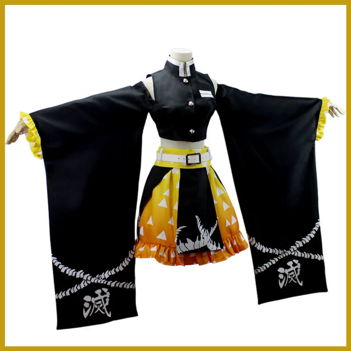 Anime Agatsuma Zenitsu Cosplay - Dress Sock Men review and price