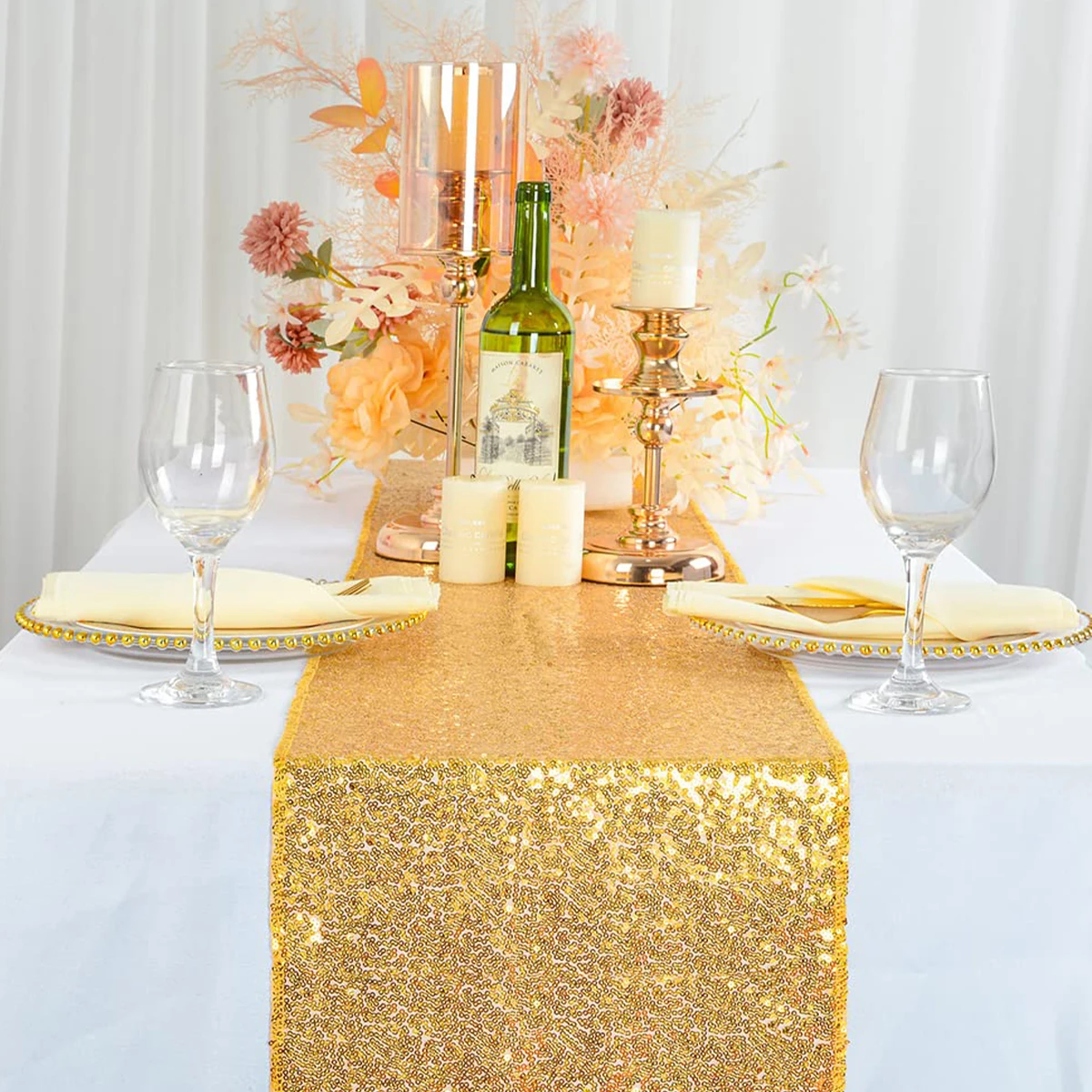 

New Table Runner 30x180cm Sequin Polyester Fiber Colorful Table Flag Birthday Wedding Party Decoration Table Linen Home Supply