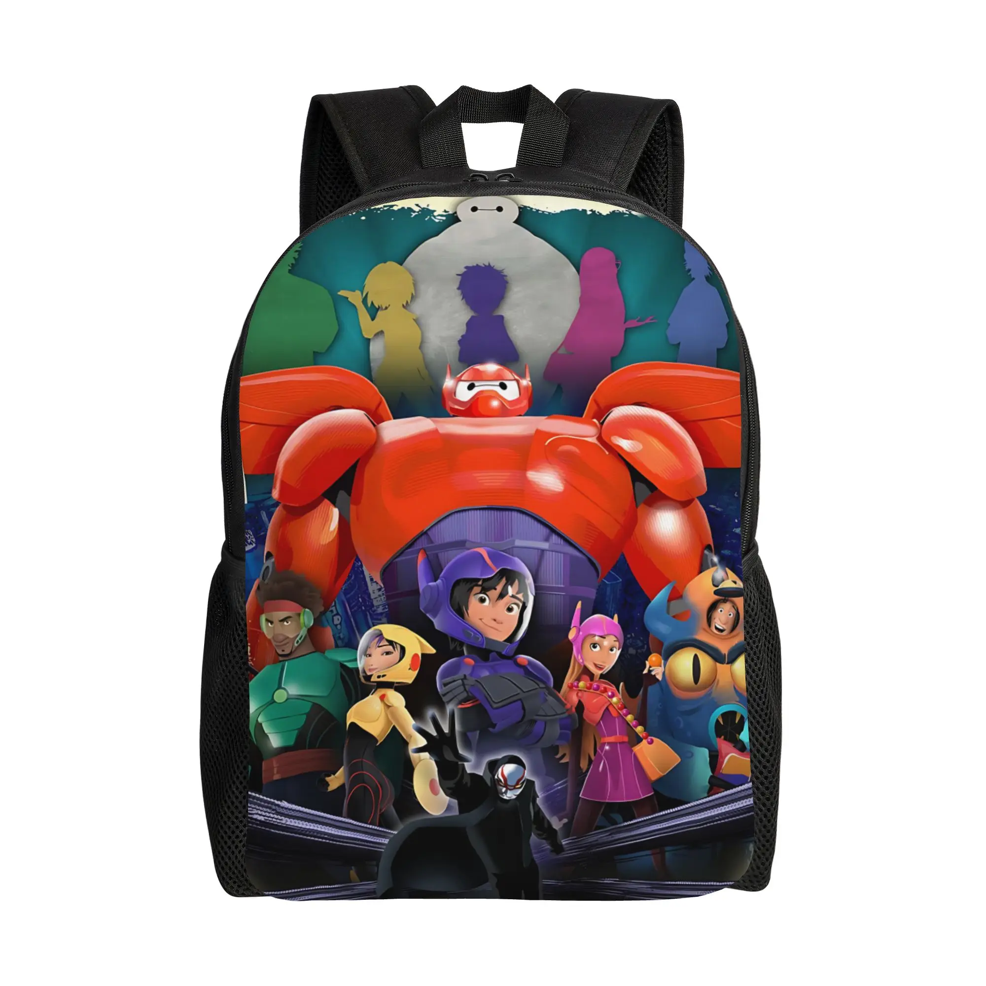 

Рюкзак Happy Disney Big Hero 6 Baymax Robot, универсальный рюкзак для кемпинга, большой вместимости, 1 шт.