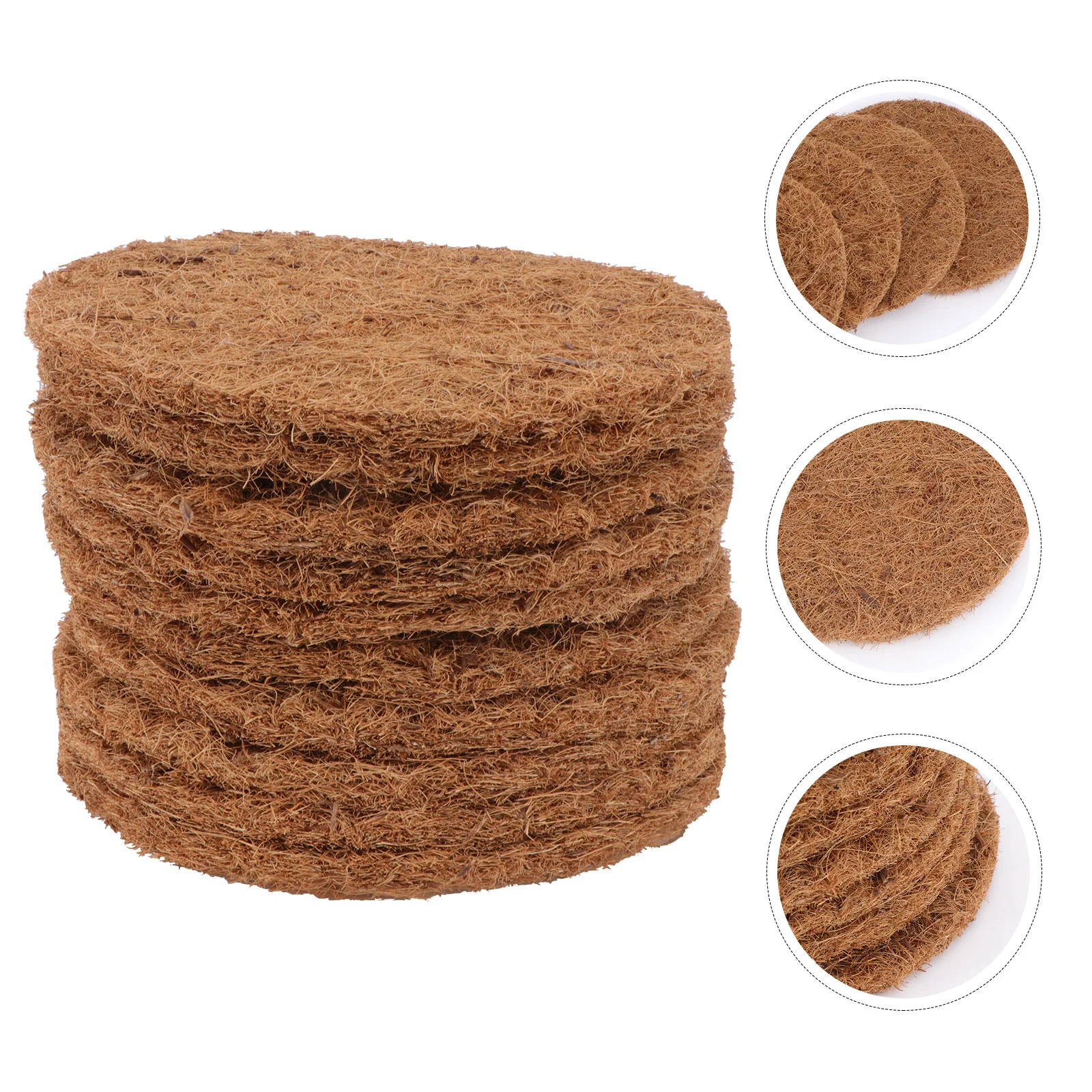 

10 Pcs Pigeon Nest with Brown Cushion Egg Pad Bird Accessory House Pet Coir Supplies Accessories