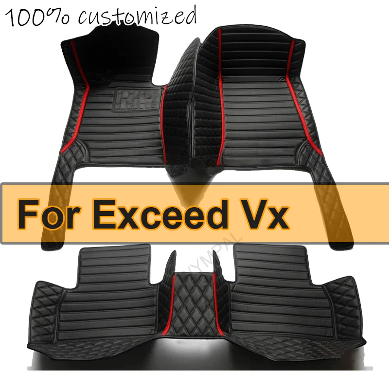 Alfombrilla de cuero personalizada para coche, alfombrilla impermeable de lujo, juego completo de accesorios para automóvil, para Exceed Vx 2021, 2022, 2023, 5 asientos