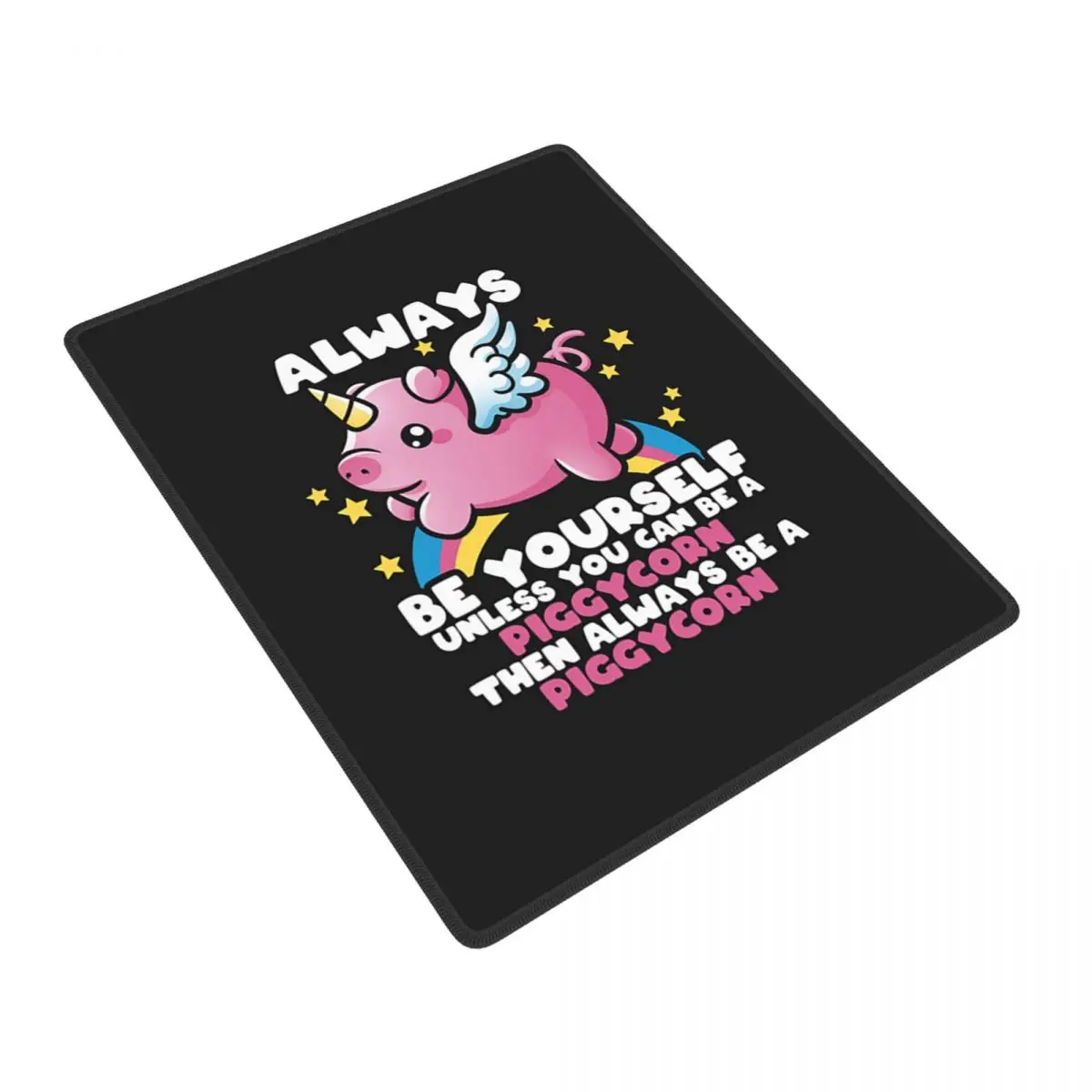 

Piggycorn Pig Mouse Pad Gamer PC Laptop Mats Keyboard Carpet Computer Gaming Office Accessories Desk Mat 7x9 in 22x18 cm