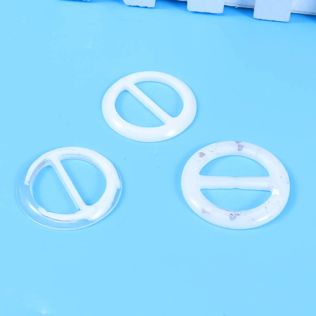 9Pcs Handmade Round Scarf Ring Clip for T Shirt and Scarf Decoration Fashion Accessory Fine Workmanship No Burr 3Cm Inner