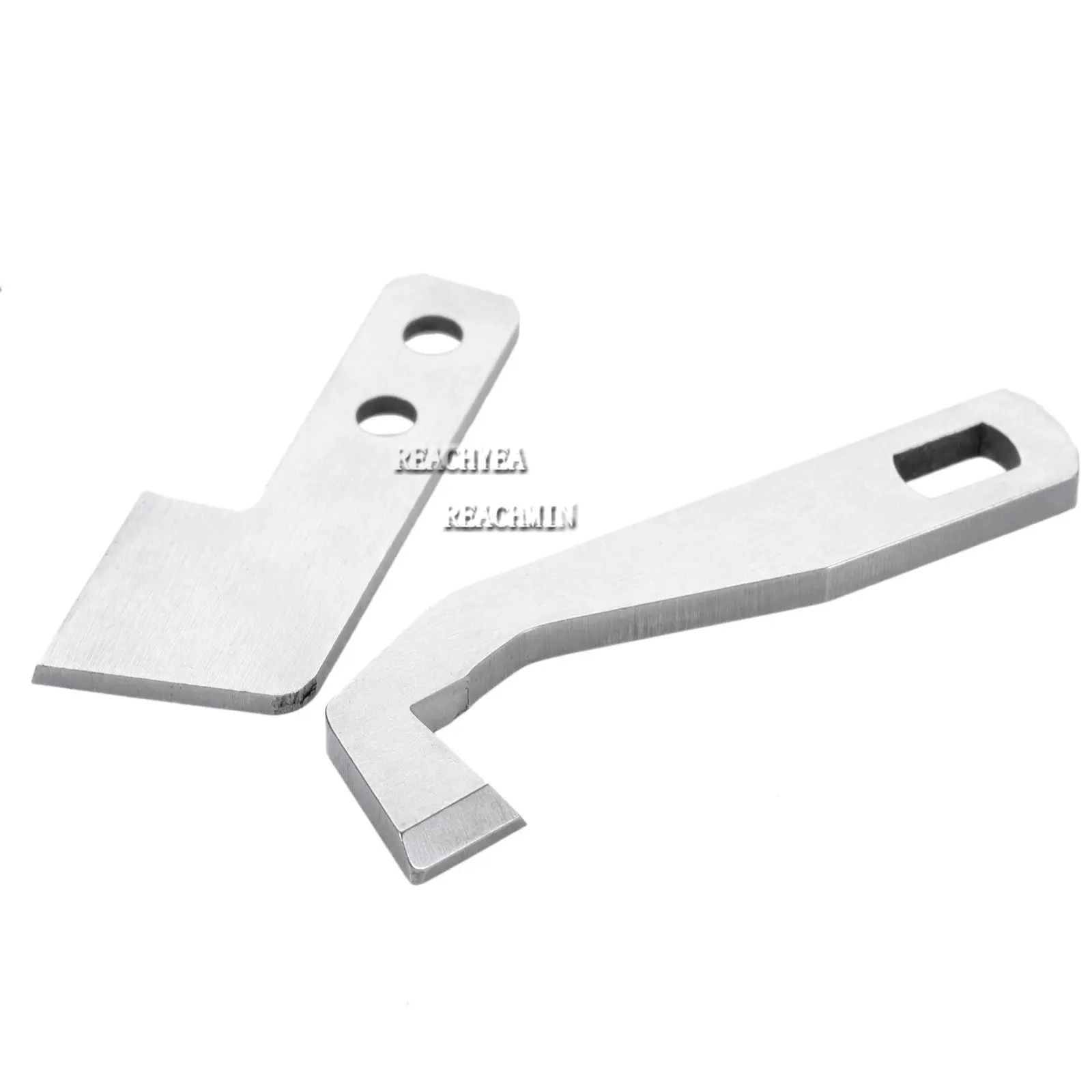 Metal Sewing Machine Upper & Lower Knife Blade G1075+G1076 for Babylock Serger BL480A Diana Elna Husqvarna Pfaff Singer 14T9