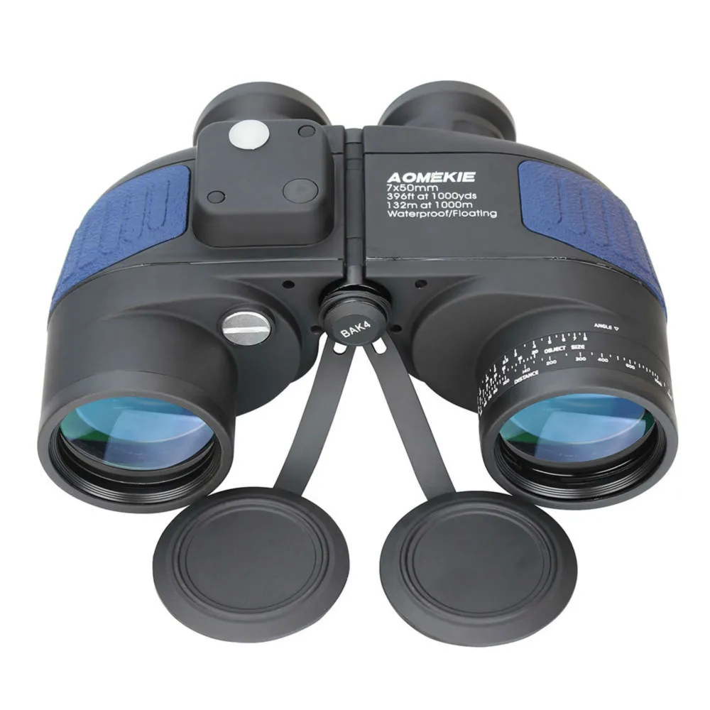 Binoculars for Adults 7X50 Marine Binoculars Waterproof with Illuminated Rangefinder Compass BAK4 IPX7 Binoculars for Boating