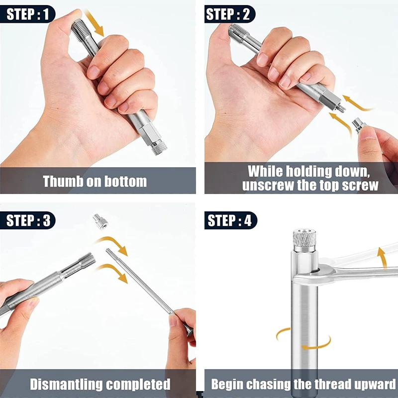 14mm Back Tap Thread Repair Tool 640811 For Spark Plug Fouled Threads Tapping Tool XLB-1070