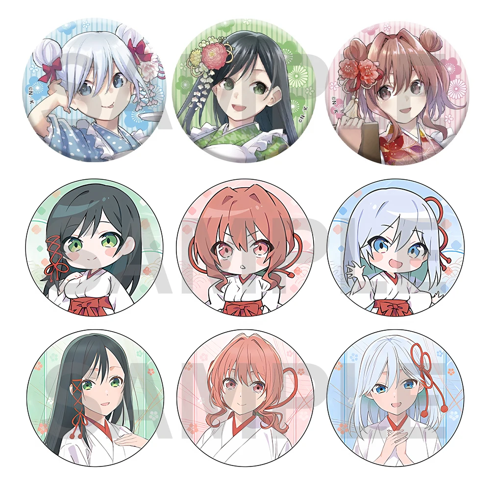 Alfileres de broche de hermana Amagami, insignia de Anime, decoración de Aventurina de Cosplay, San Chi No enmubi atando el nudo con una hermana Amagami