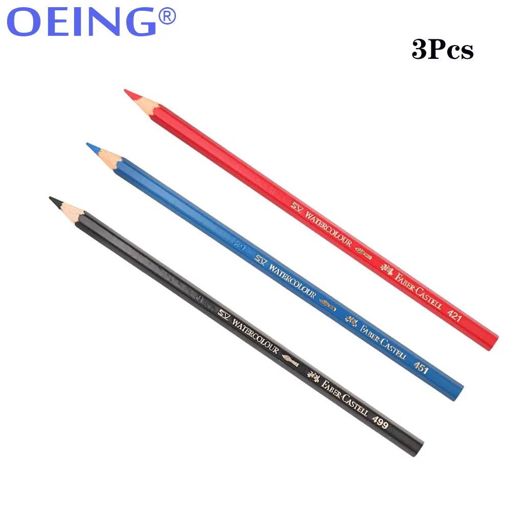 3Pcs Dental Oral Marker Pen Wood Intraoral Marker Red/Blue/Black Sterilizable Denture False Teeth Repair Sign Line Dentistry