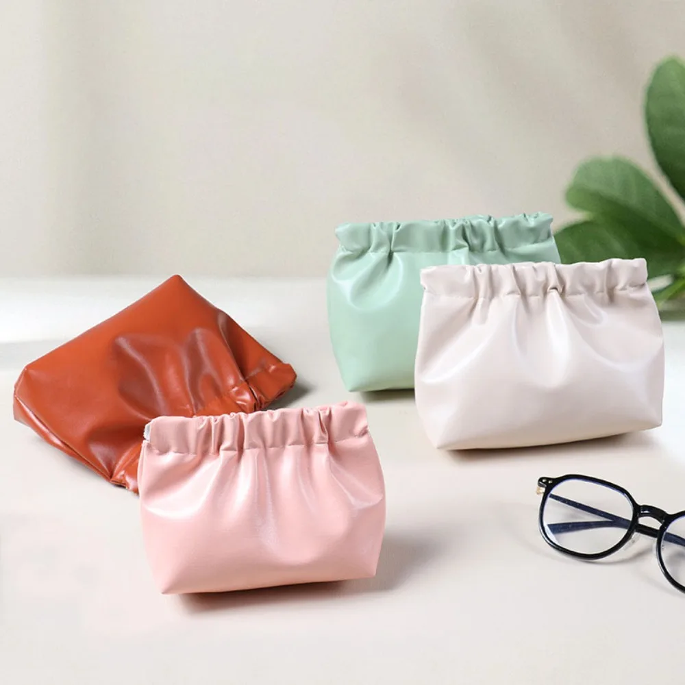 Fashion Leather Fragment Bag PU Portable Makeup Bag Inner Lipstick Bag Travel