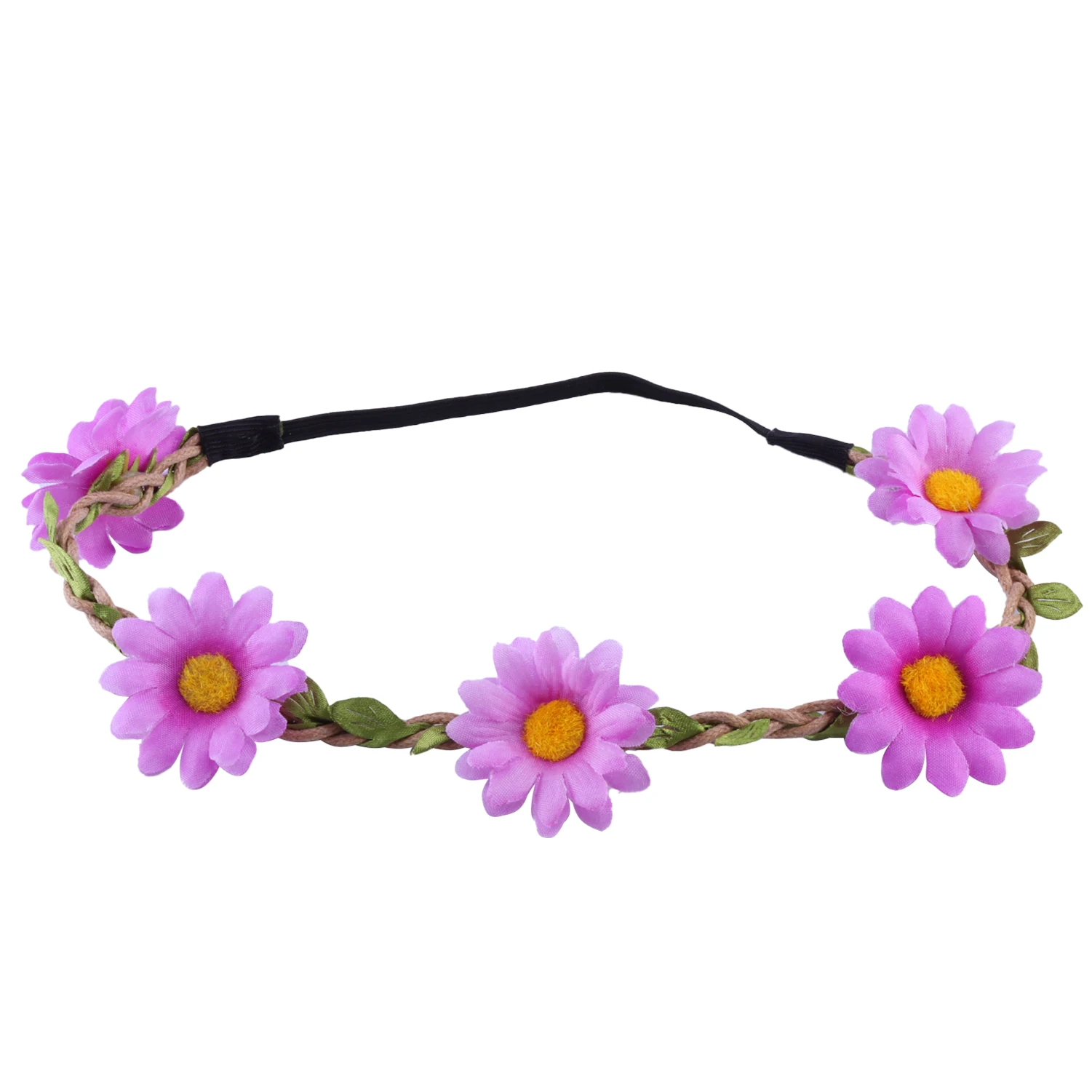 Bride Daisy Crown Hairband for Girls Flower Crown Floral Garland Headbands for Festival Wedding Party