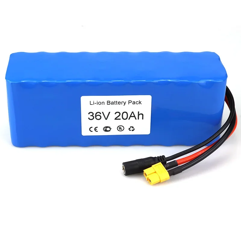 2024 Best Seller 36V Ebike Battery Pack 20Ah XT60+DC5.5*2.1 Connector And BMS Ebike Battery