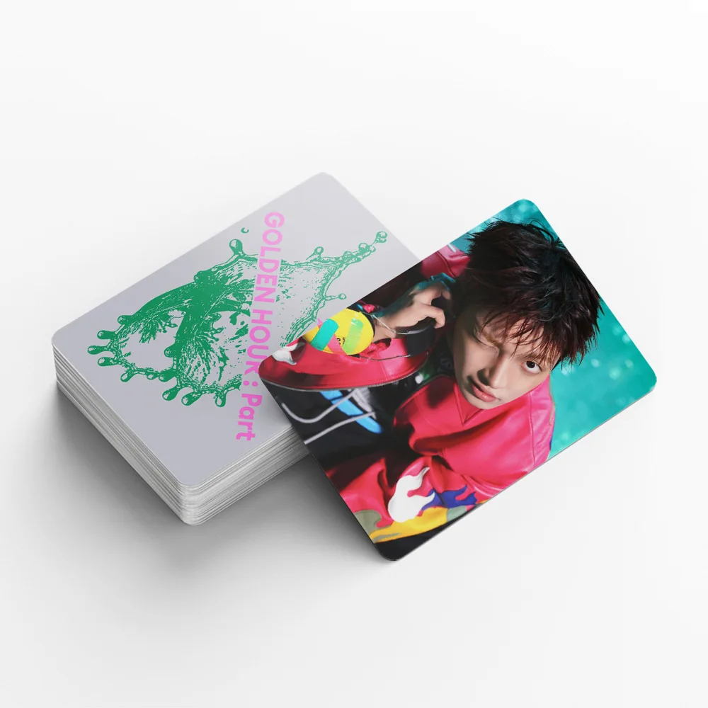 92 Small Cards Korean Boy Group New Album GOLDEN HOUR Part.5 Merchandise Photo Cards Stickers LOMO Card Gifts