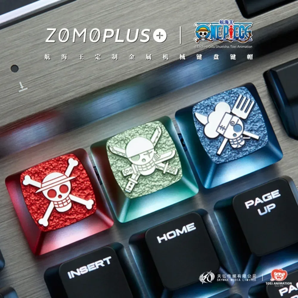 ZOMO PLUS ESC Key Cap Customized Mechanical Keyboard Cap CNC Aluminum Personalized Cross Core Keycap Accessory Strawhat Hot Swap