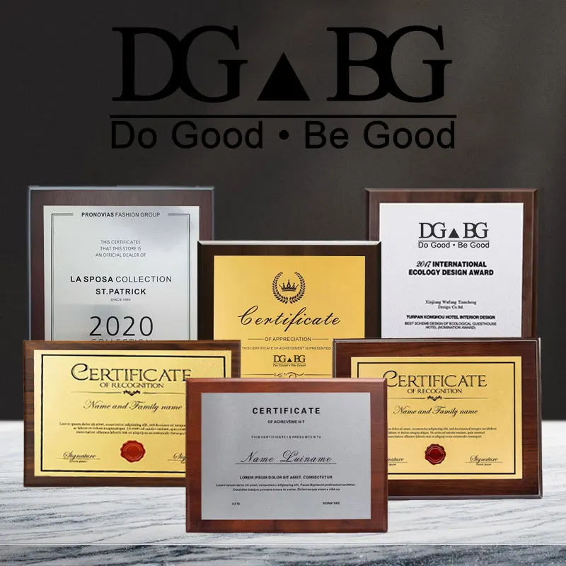 Wood Plaques Medal Customization Competition Prizing Ceremony Souvenirs Award For Company Authorized Franchised Souvenirs Trophy