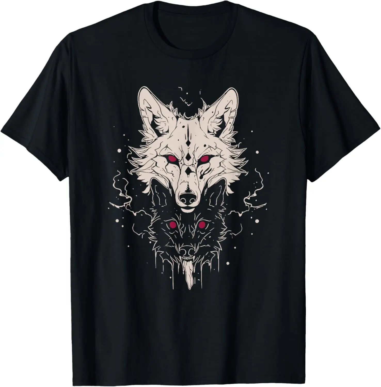 狼男-lycanthropyゴシック魔女パンクTシャツ、ホラーオオカミTシャツ