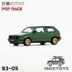 XCarToys x Pop Race 1:64 Golf GTI MK2 Green Diecast Model Car