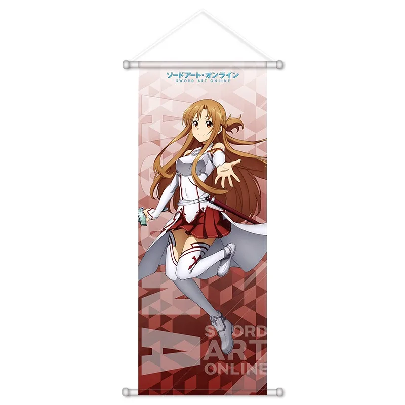 Sword Art Online Anime Peripheral Asuna Kirito Shino Alice Kawaii Posters Canvas Wall Art Pictures Decor Birthday Gift view 2