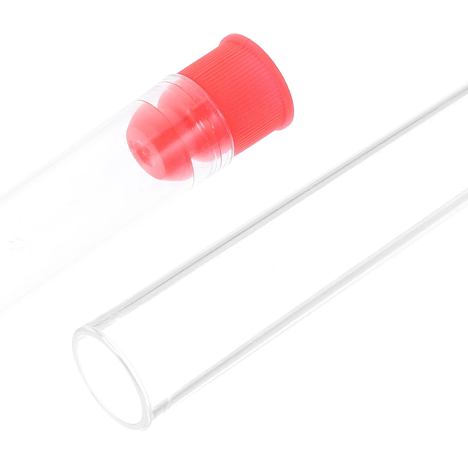 

100Pcs Plastic Test Tubes Clear with Leakproof Screw Caps Durable Eco Friendly for Chemical Experiments Samples