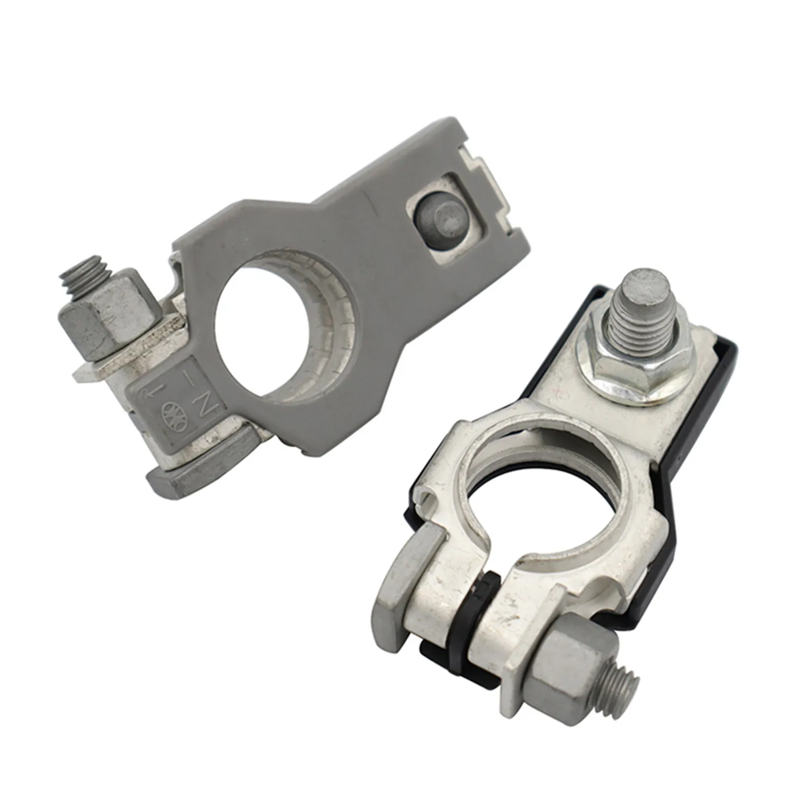 

1Pair Vehicle Battery Clamps Professional Tinned Copper Battery Terminals High Conductivity Safe Easy Install Car Terminal