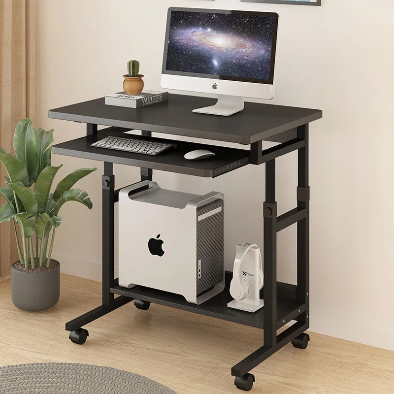 Bed Side Laptop PC Desk Desktop Computer Table with Keyboard Tray Desk Removable Lifting Study Desk Gaming Table