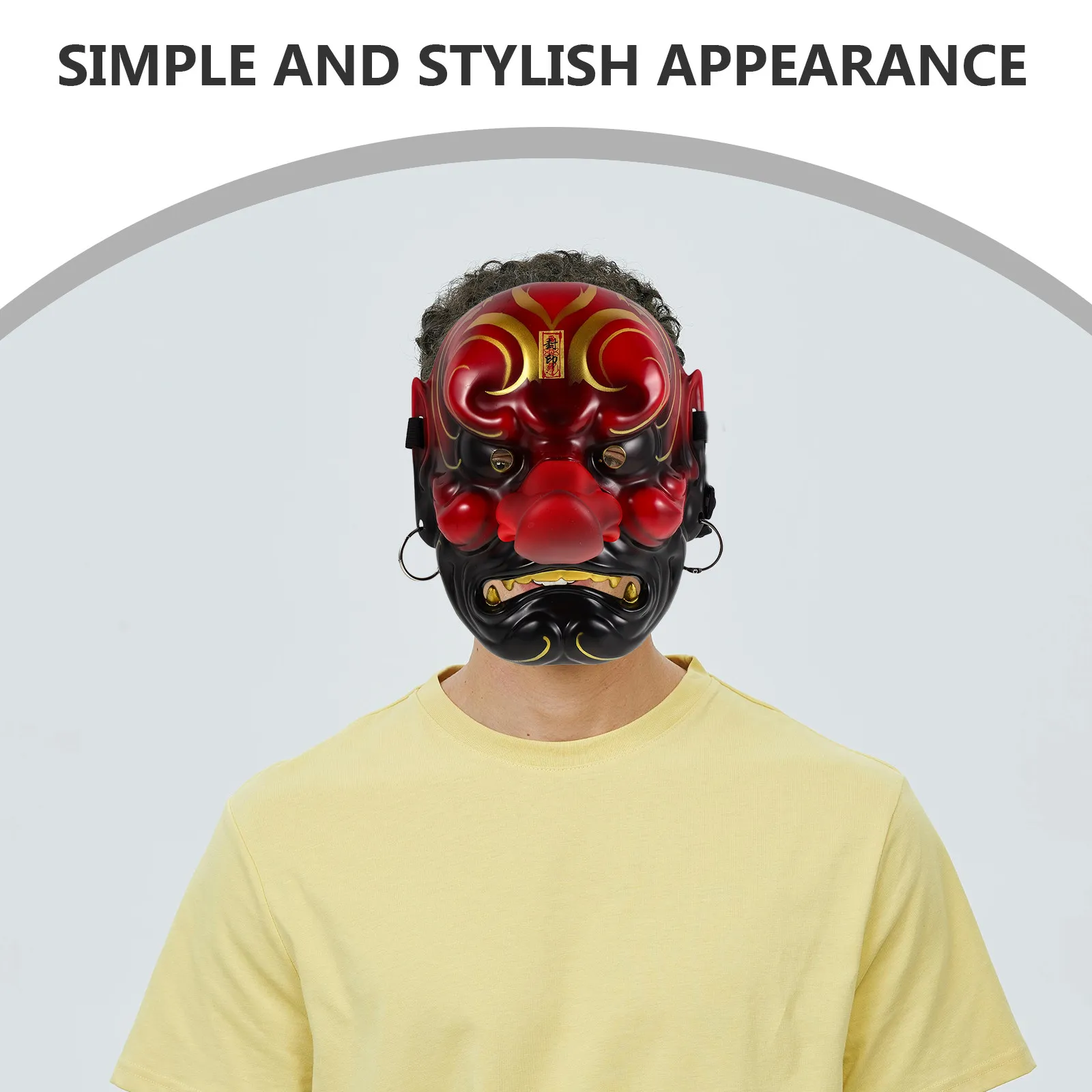 

Japanese Tengu Mask Handcrafted Artisan Detail Strong Lightweight Material Men's Traditional Japanese Mask for Cosplay Props