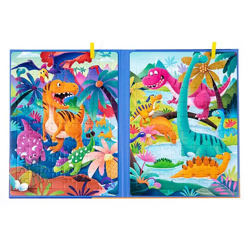 

Magnetic Jigsaw Puzzle Travel Activity Toys Travel Puzzle Games Engaging Animal Jigsaw For Fun Education Creative Preschool