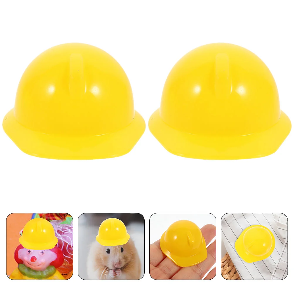 40 Pcs Instapot Accessory Mini Construction Hat for Kids Safety Egg Party Supplies Plastic Bottle Cap Child