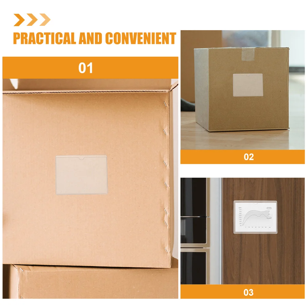 

5 шт. самоклеящиеся прозрачные пластиковые карманы для индексных карточек, держатели для защиты визитных карточек и карманы для маркировки, крышки для этикеток