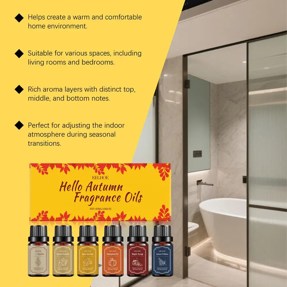 

6 Scents Fragrance Oils Raw Materials For Making Aromatherapy Candles Aromatherapy Machine Supplements Essential Oils