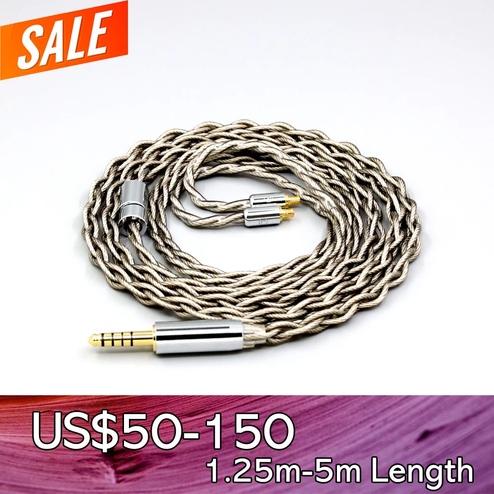 

99% Pure Silver + Graphene Silver Plated Litz Shield Earphone Cable For ATH-CKR100 CKR90 CKS1100 CKR100IS CKS1100IS LN007918