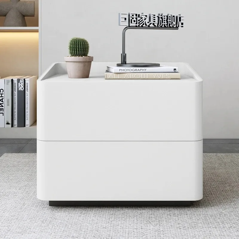 

Vintage Storage Bedside Table Luxury Trendy Minimalist Simple Nightstand Modern Aesthetic Mesa De Cabeceira Ornaments Home Decor