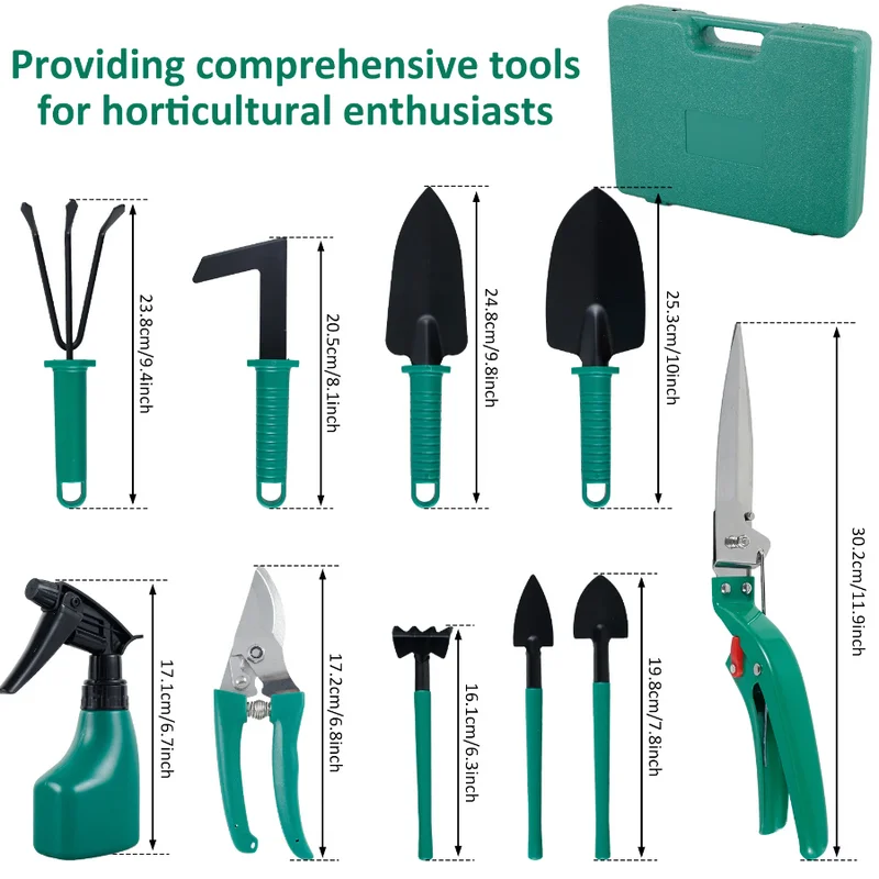 10pc gardening tool set garden utensils shovel rake shovel scissors watering can multi-purpose garden supplie Scissors Kit