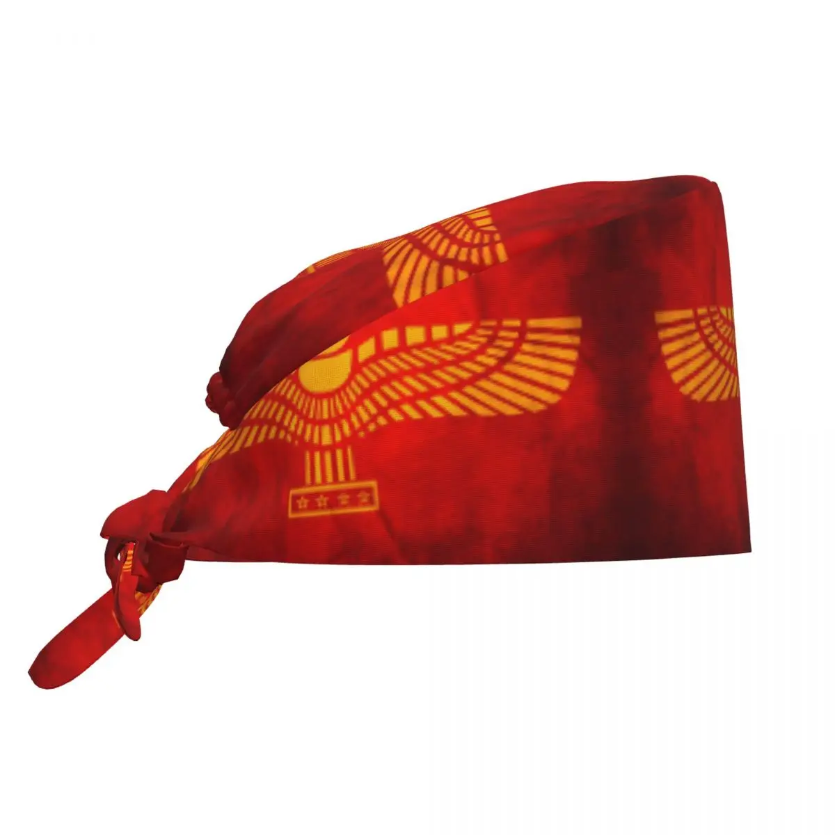 

Custom Syriac Suryoyo Flag Print Breathable Nursing Work Cap Surgical Scrub Caps Nursing Hair Hats Syriac Aram Work Scrubs Hat