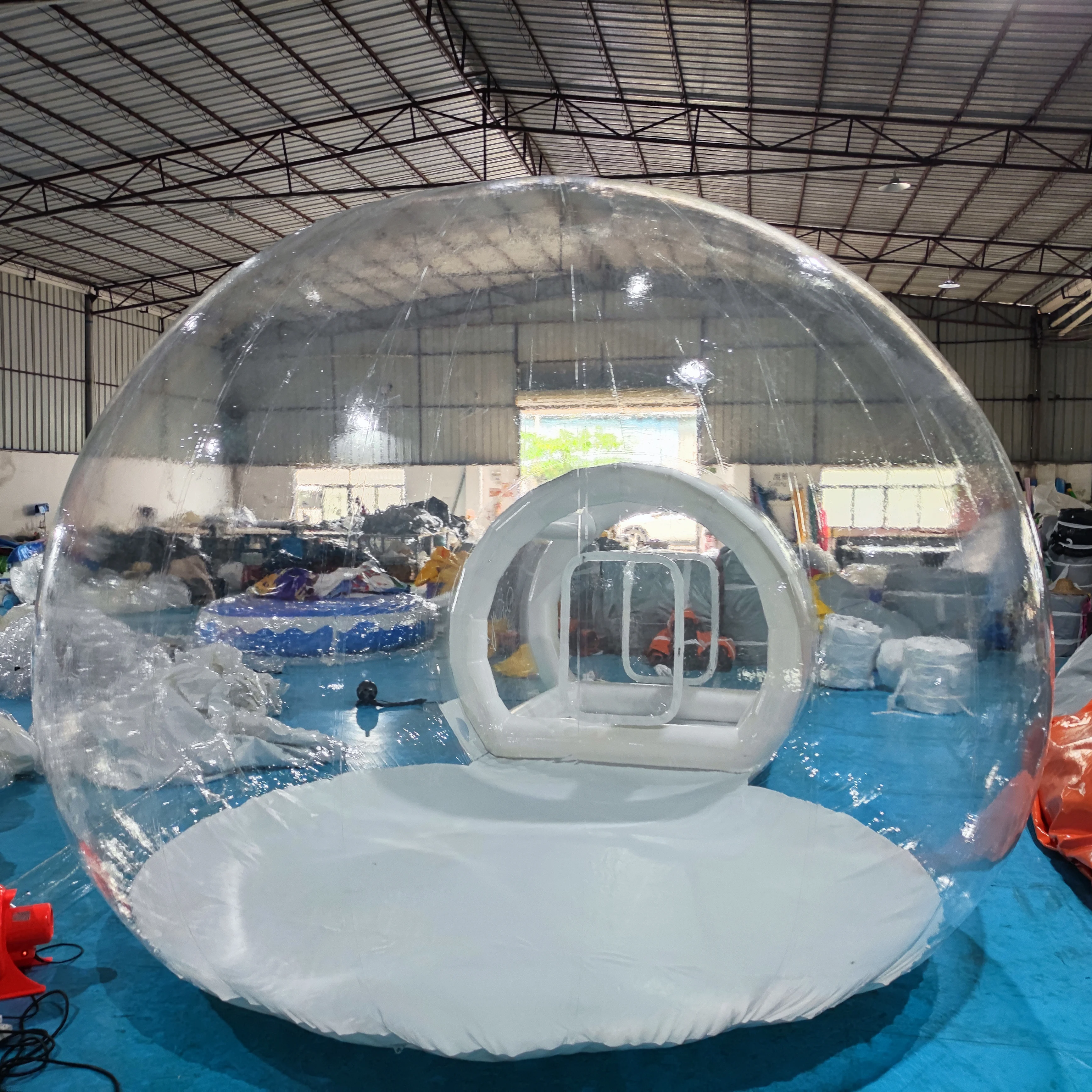 Outdoor Transparent Inflatable Bubble Tent With Balloons Inflatable Bubble House