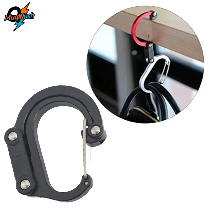 

MuqiNush 2/3PCS 360° Buckle Hook Rotating Mountain Gear Clip Suitable for Camping Backpacks Kettle Suitcases Outdoor Camping