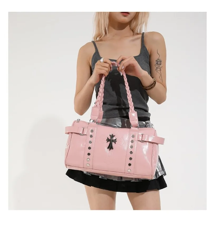 Bolsa de ombro feminina elegante – bolsa crossbody com design retrô vintage para uso diário, item quente essencial de viagem da moda