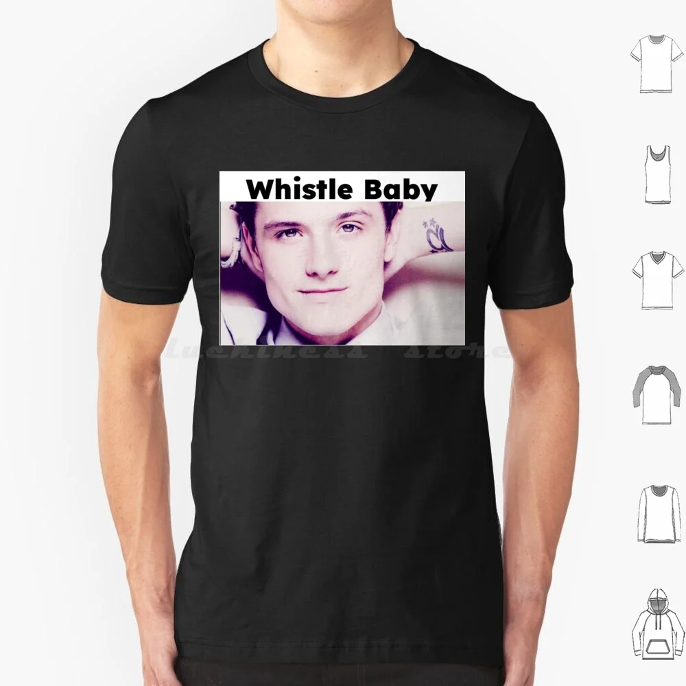 Josh Hutcherson T Shirt Cotton Men Women DIY Print Josh Hutcherson Whistle Flo Rida Baby