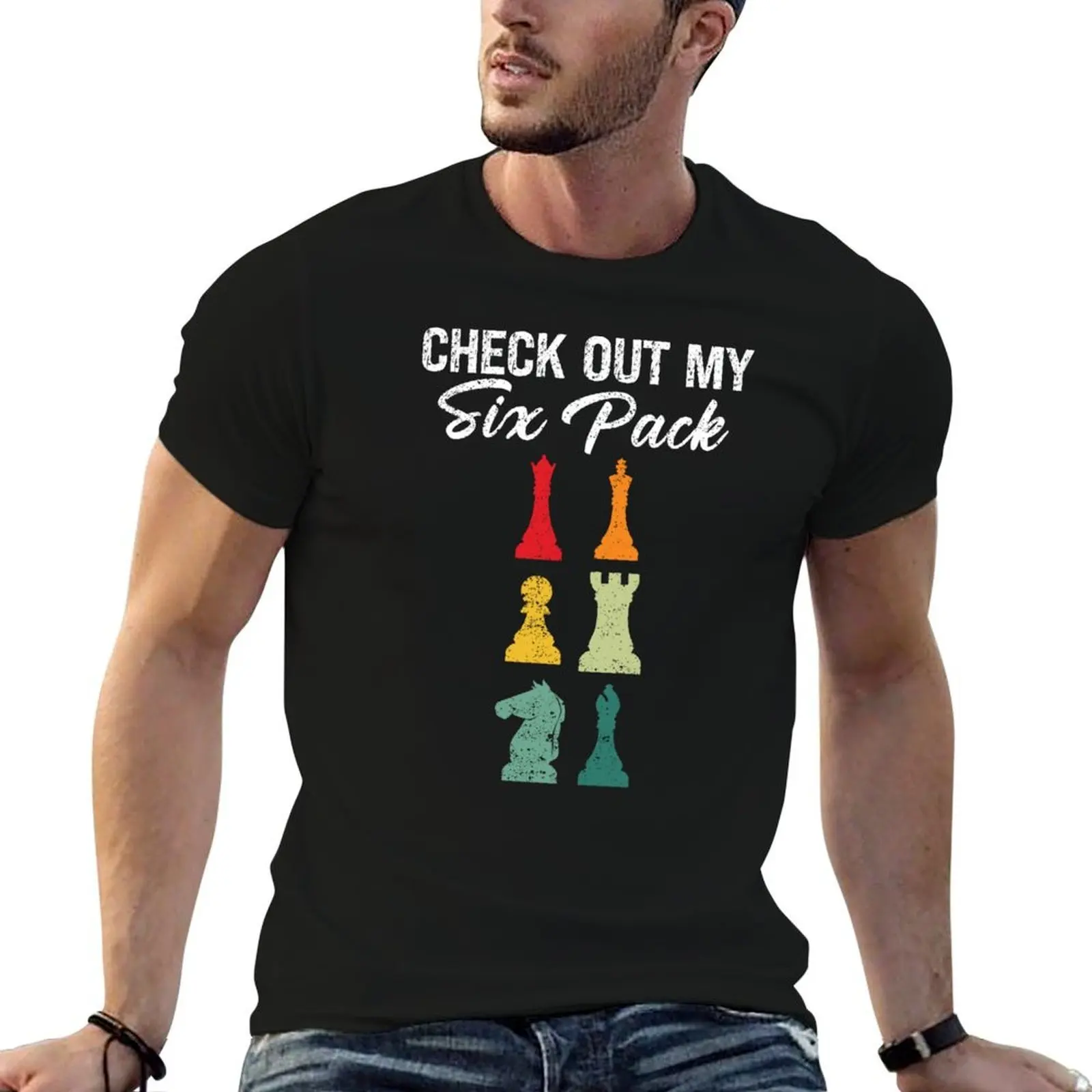 

Check Out My Six Pack Chess Gift For Chess Lover T-Shirt t shirts for man cotton t shirt custom print T-Shirt