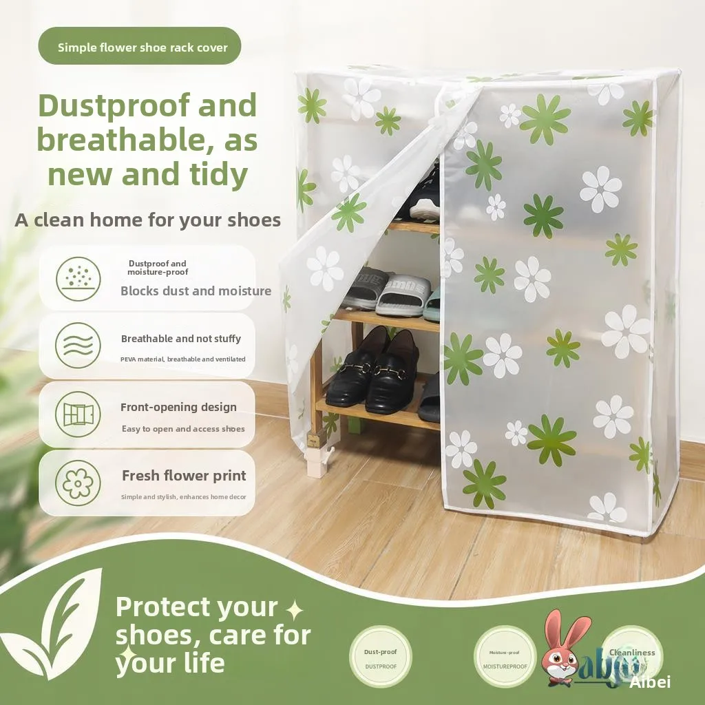 Dustproof Cover for Shoe Rack Simple New 2026 Model Home Use Curtain Cover Cloth for Shoe Rack Dust Cover Dustproof Guard