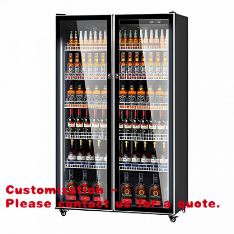 

Customize.High-quality Full-screen Vertical Display Refrigeration-cooled Wine Display Refrigeration Freezer Restaurant H