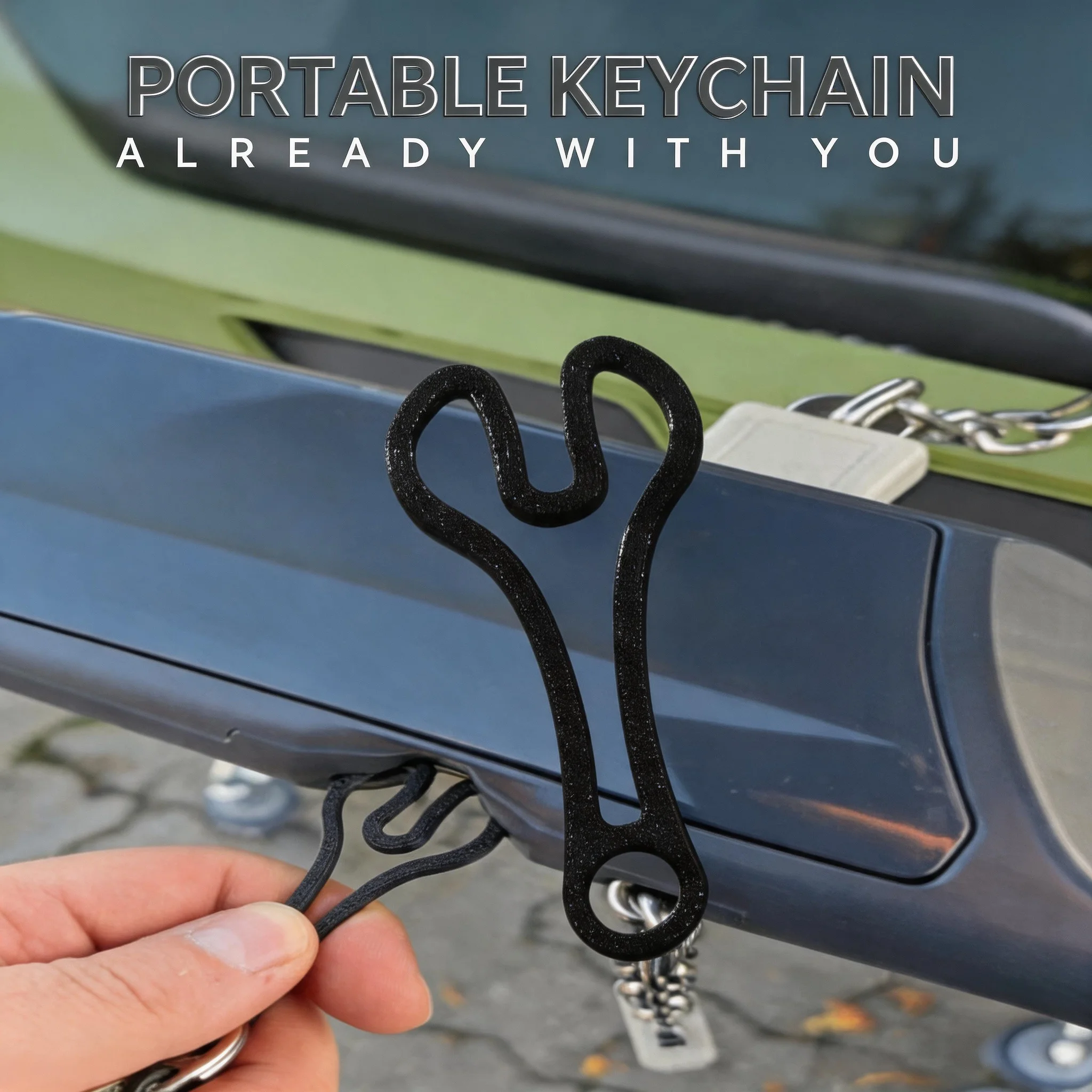 

No More Coins Shopping Cart Token Keychain Supermarket Trolley Unlocking Tool 3D Plastic Portable Reusable Compact Sturdy