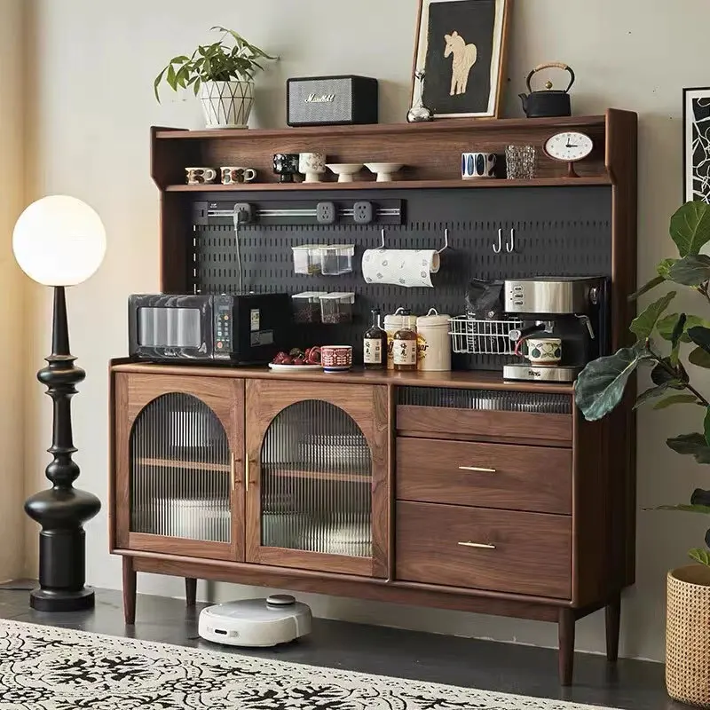 

Настраиваемый североамериканский черный орех, японский интегрированный настенный шкафчик для еды