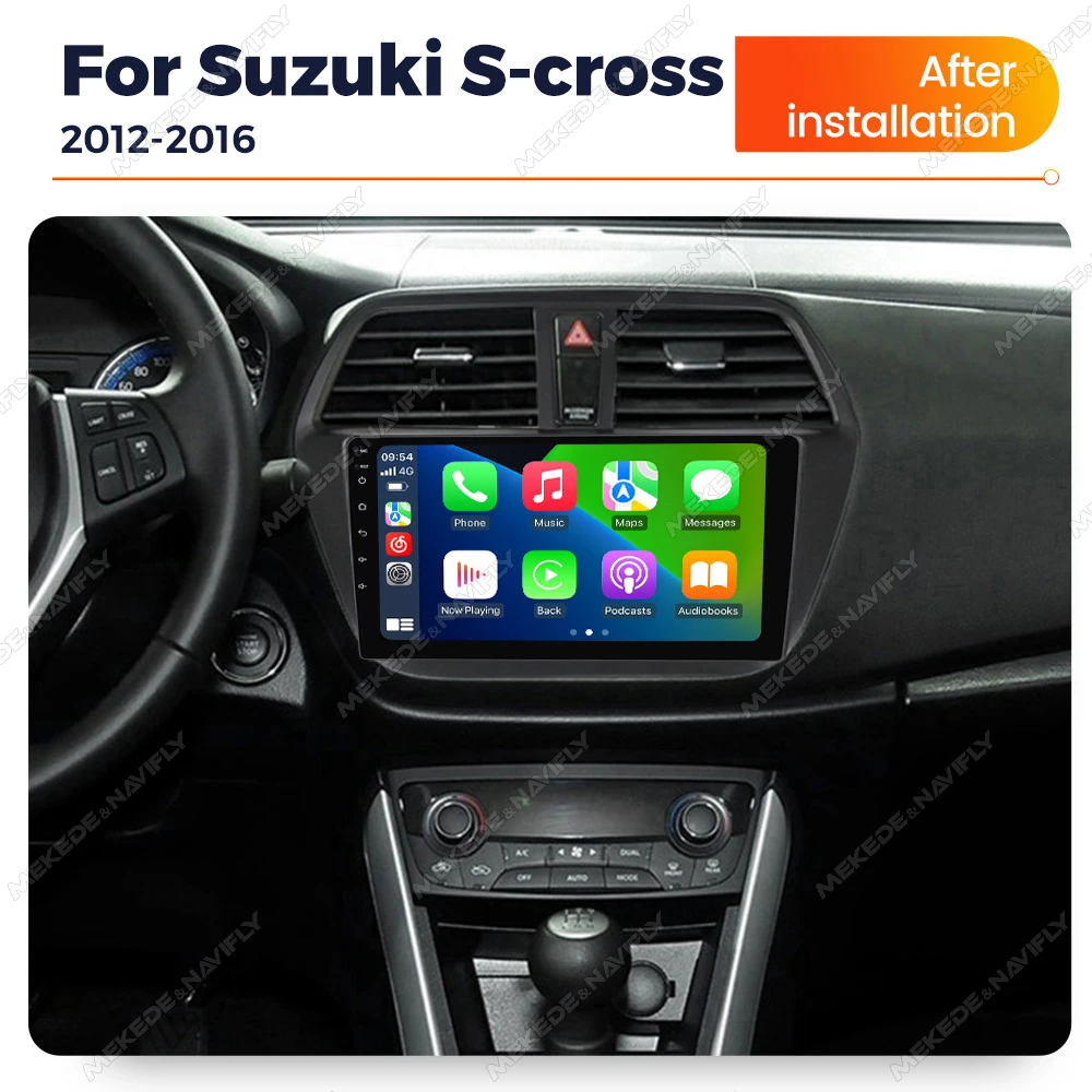 Wireless Carplay Car Radio 2G+32G 4-Core For Suzuki S-cross SX4 2 2012 - 2016 Android 14 Navigation GPS Intelligent Systems