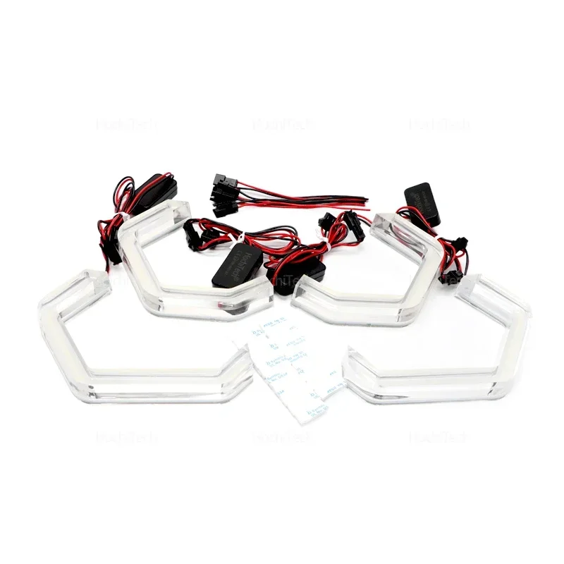 M4 Style LED Angel Eyes Kit Ring Lemon Yellow Colors Headlight Lamp DRL for BMW X5 F15 F85 2013 2014 2015 2016 2017