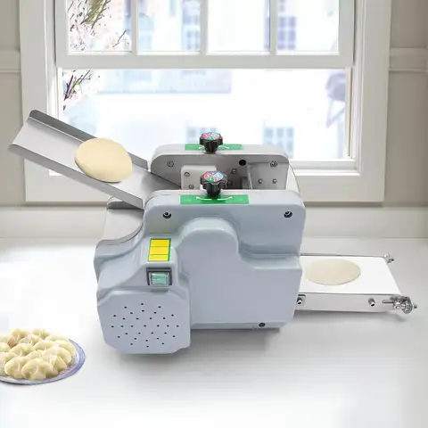 स्वचालित डम्पलिंग स्किन मशीन, इलेक्ट्रिक डम्पलिंग रैपर मेकर, 110V 140W आटा रोलर शीटर, 9 सेमी/3.54 इंच, 60 पीस/मिनट 10 best sales पकौड़ी बनाने की मशीन - №5