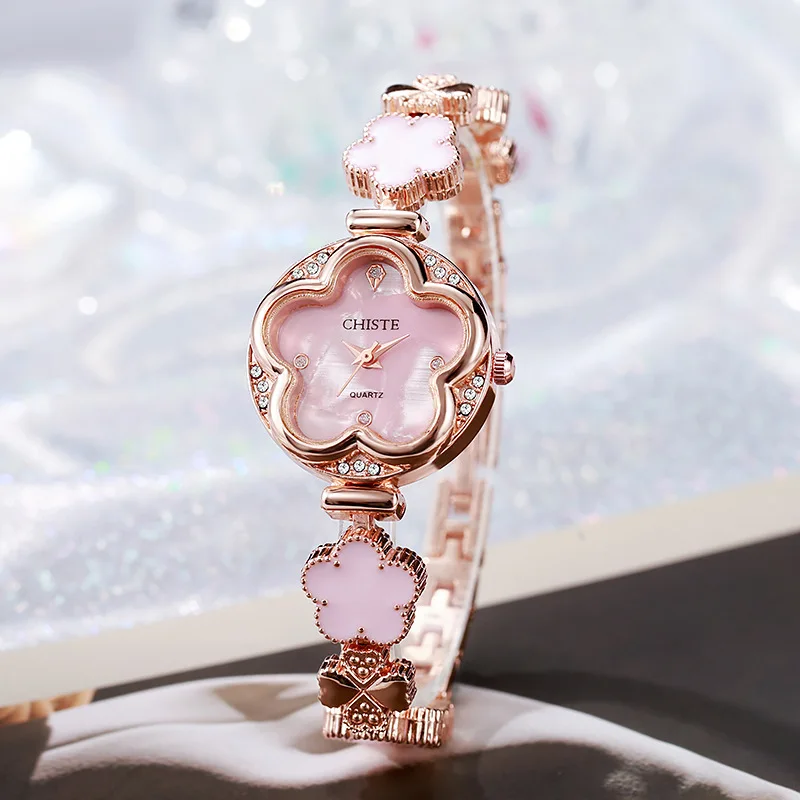 

New Arrival Bestseller Colorful Quartz Watches Ladies Flower Bracelet Watch for Women Wristwatches Dress Clock Female Relogio