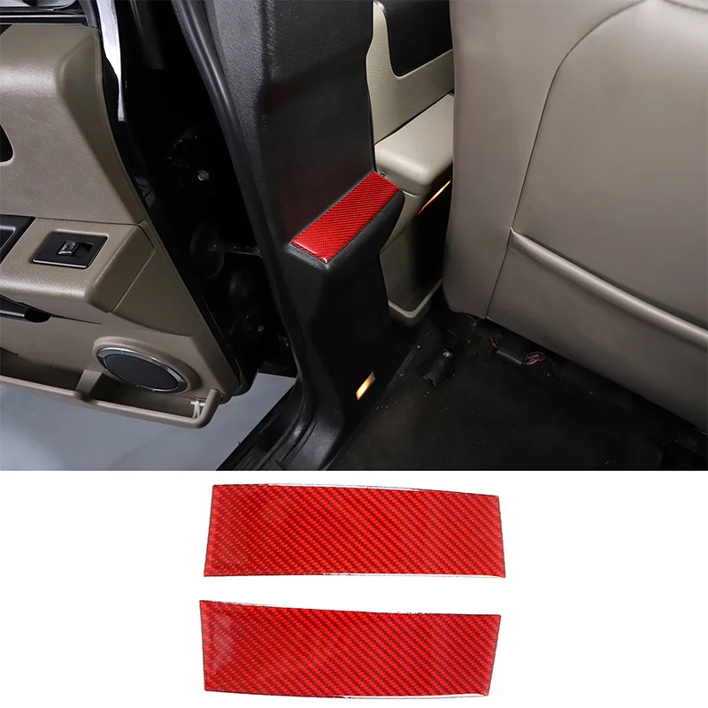 

For Hummer H2 2003-2007 soft carbon fiber car B-pillar decoration sticker interior scratch-resistant accessories